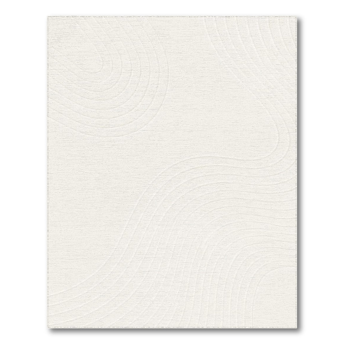 Beige Abstract Wave Area Rug
