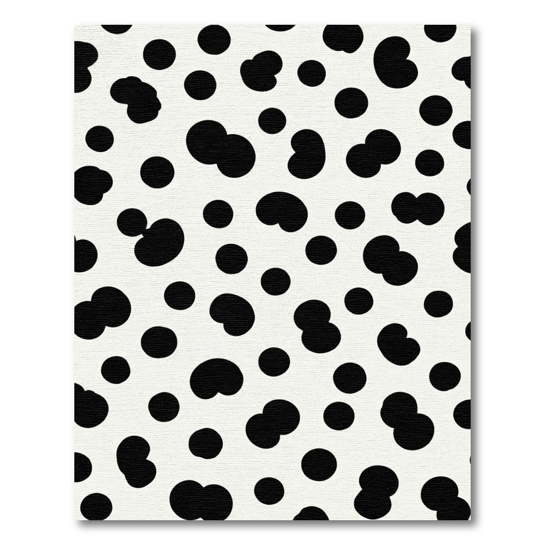 Black White Spotted Dalmatian Rug