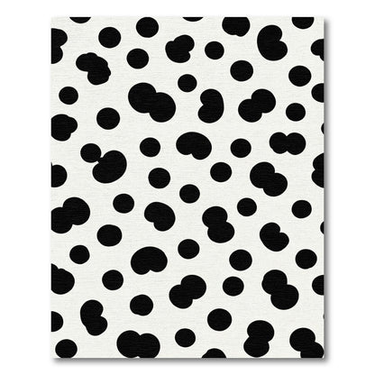 Black White Spotted Dalmatian Rug