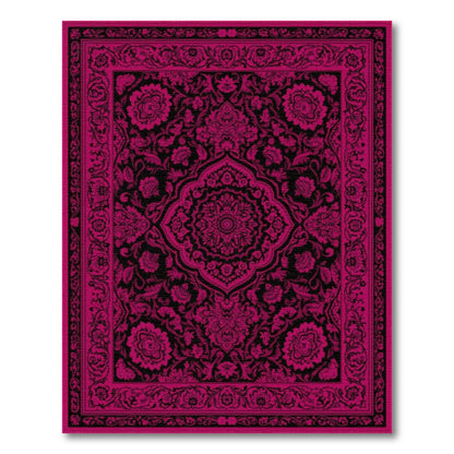 Floral Pink Persian Floral Medallion Rug