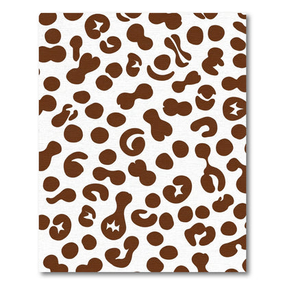 Brown Spots Abstract Scattered Rug