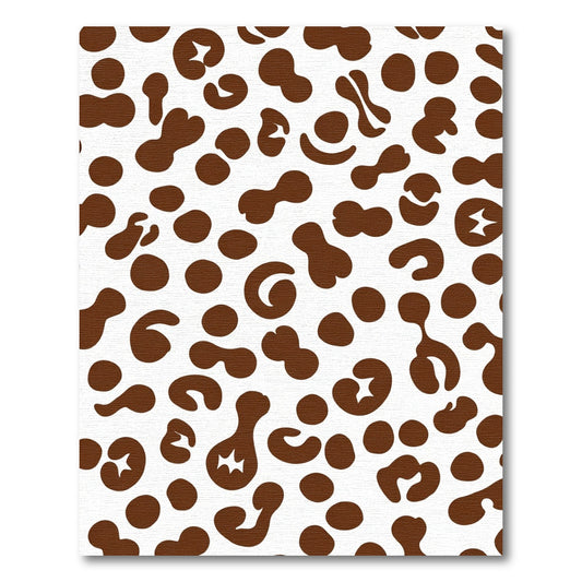 Brown Spots Abstract Scattered Rug