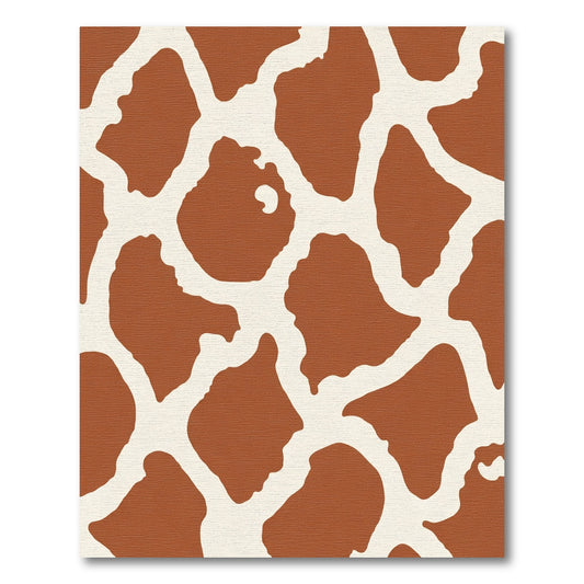 Brown Cream Giraffe Spots Rug