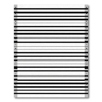 Bold Black and Gray Striped Rug