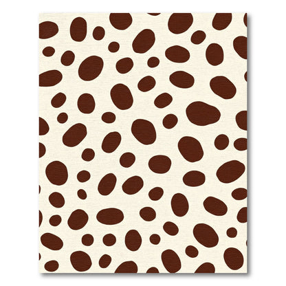 Brown Spotted Ivory Organic Rug