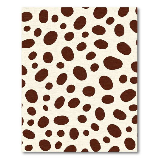 Brown Spotted Ivory Organic Rug