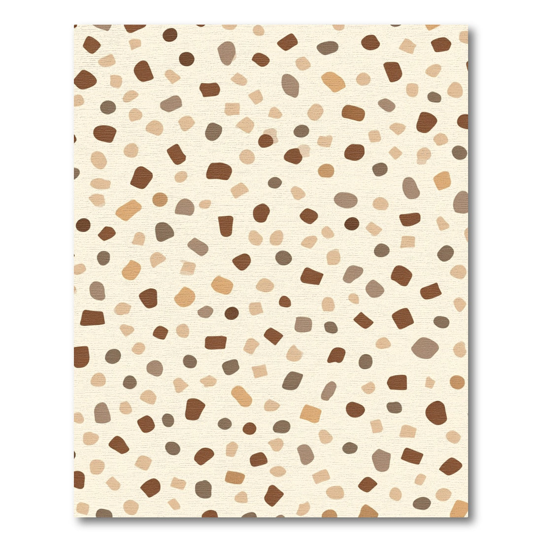 Neutral Speckled Organic Shapes Rug
