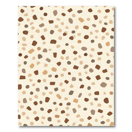 Neutral Speckled Organic Shapes Rug