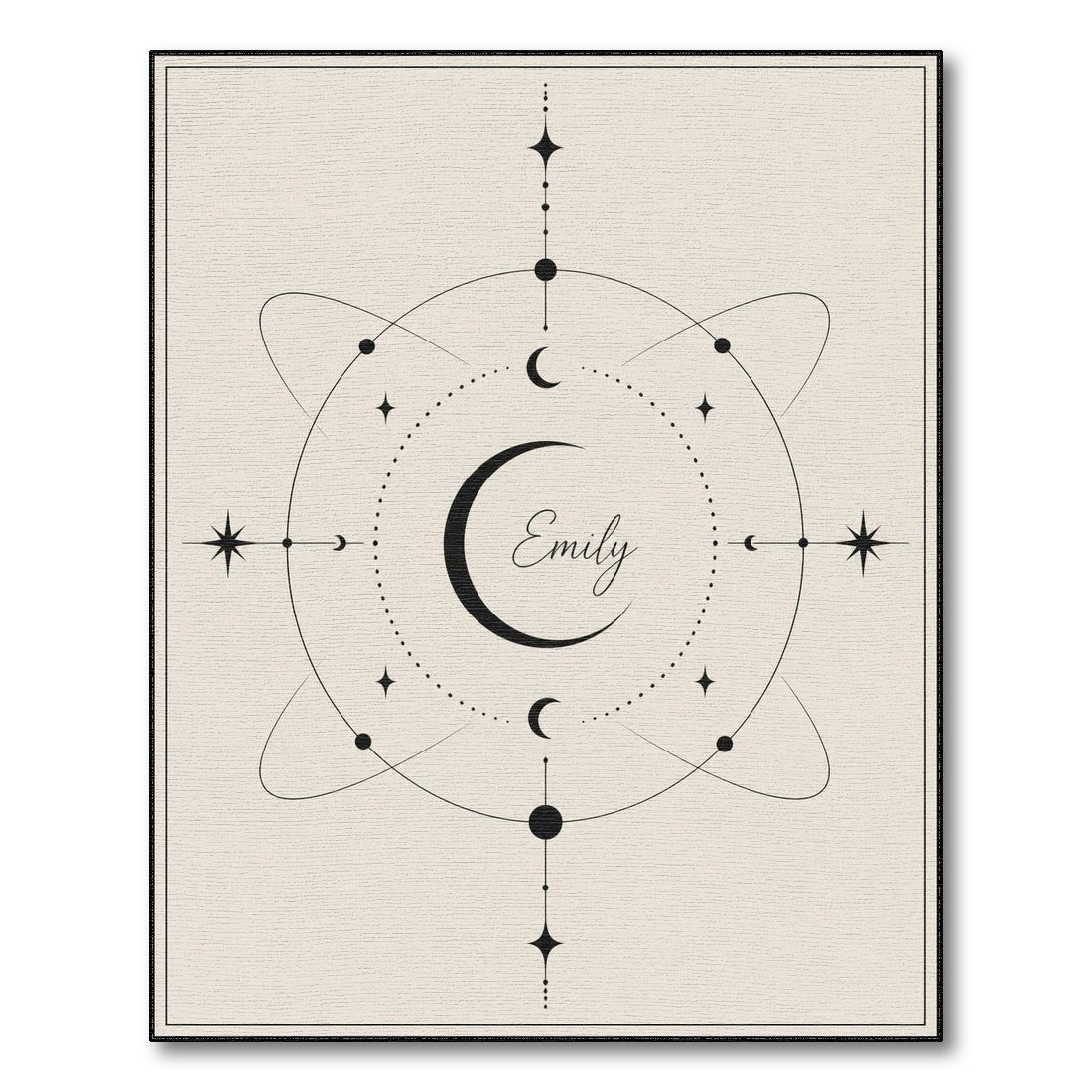 Emily Celestial Moon Geometric Area Rug
