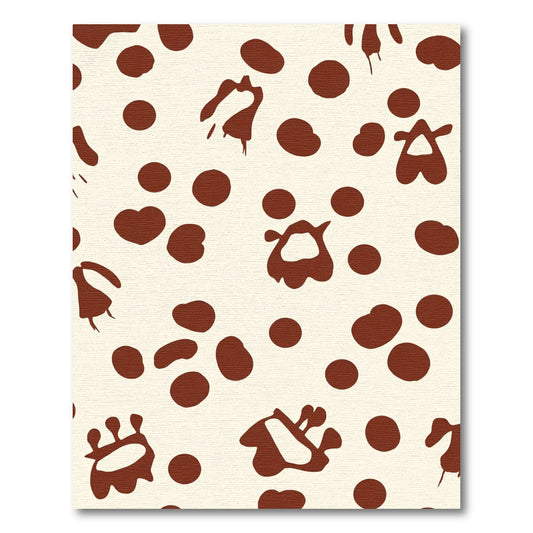 Brown Spots Blob Abstract Rug