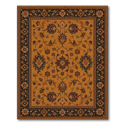 Yellow Persian Floral Area Rug