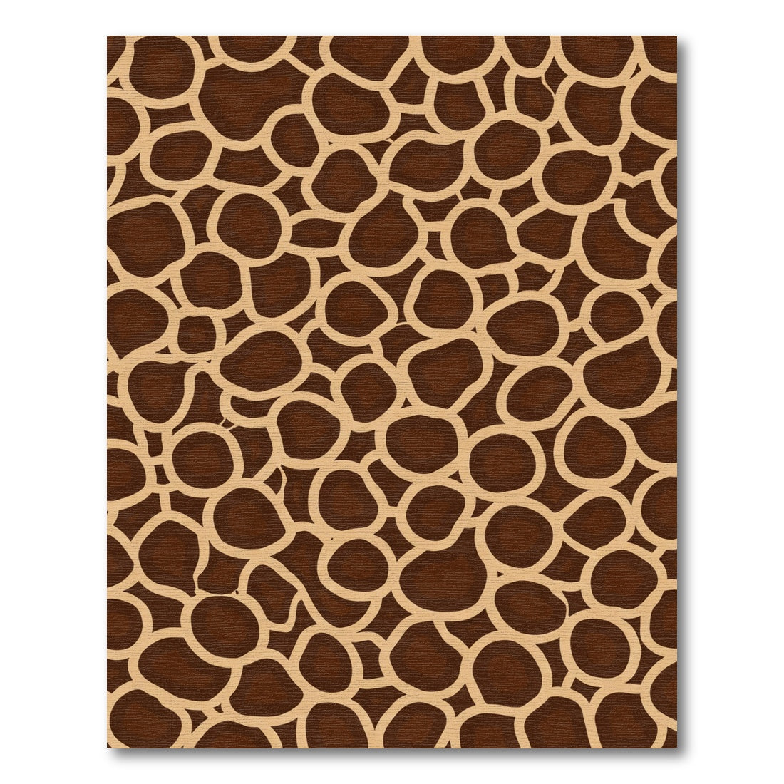 Cocoa Brown Organic Patchwork Rug