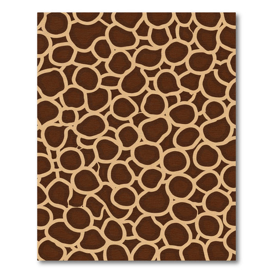 Cocoa Brown Organic Patchwork Rug