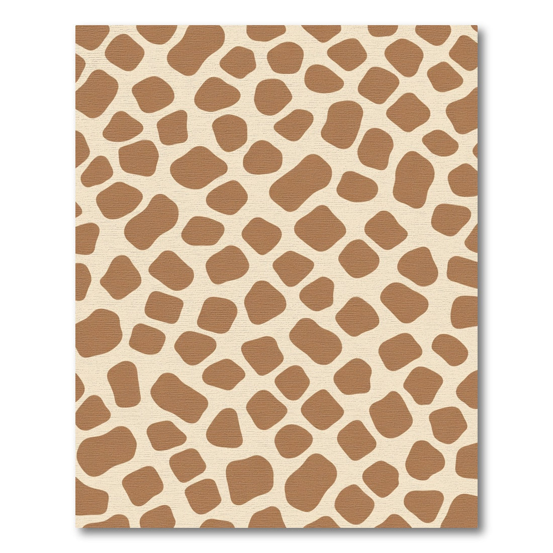 Brown Tan Giraffe Spot Pattern Rug