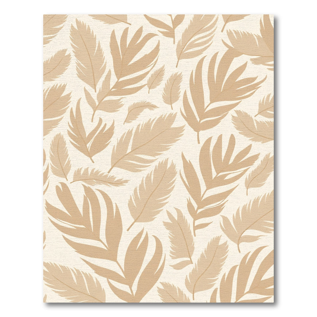 Neutral Tan Feather Composition Rug
