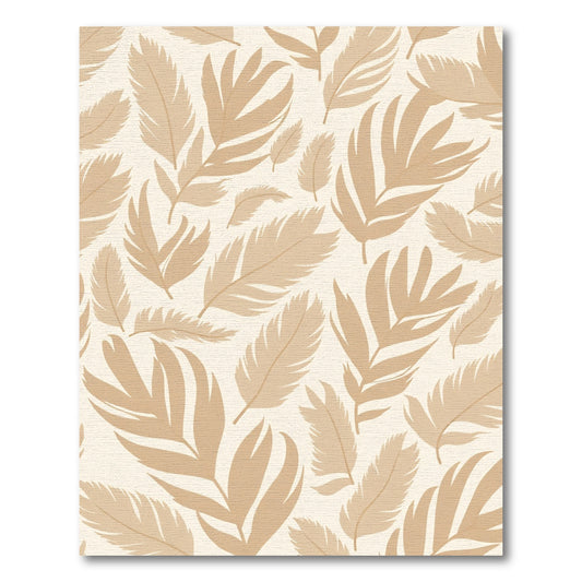 Neutral Tan Feather Composition Rug