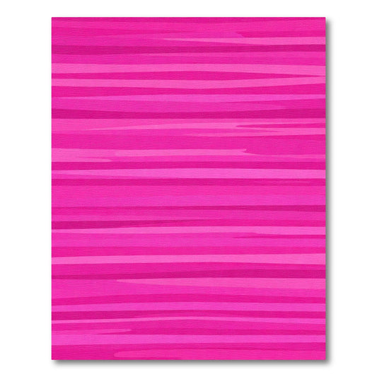 Vibrant Pink Wavy Stripe Rug