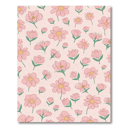 Sweet Pink Blossom Bloom Sprinkle Rug
