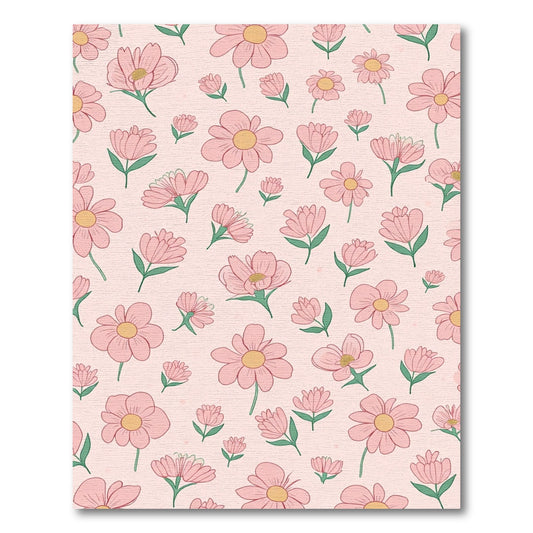 Sweet Pink Blossom Bloom Sprinkle Rug