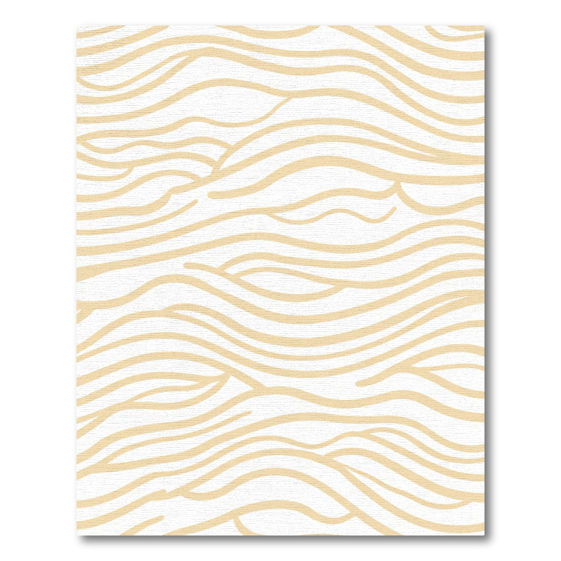 Pale Gold Wave Relief Rug