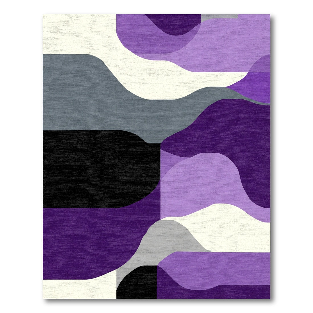 Abstract Purple Lavender Gradient Flow Rug