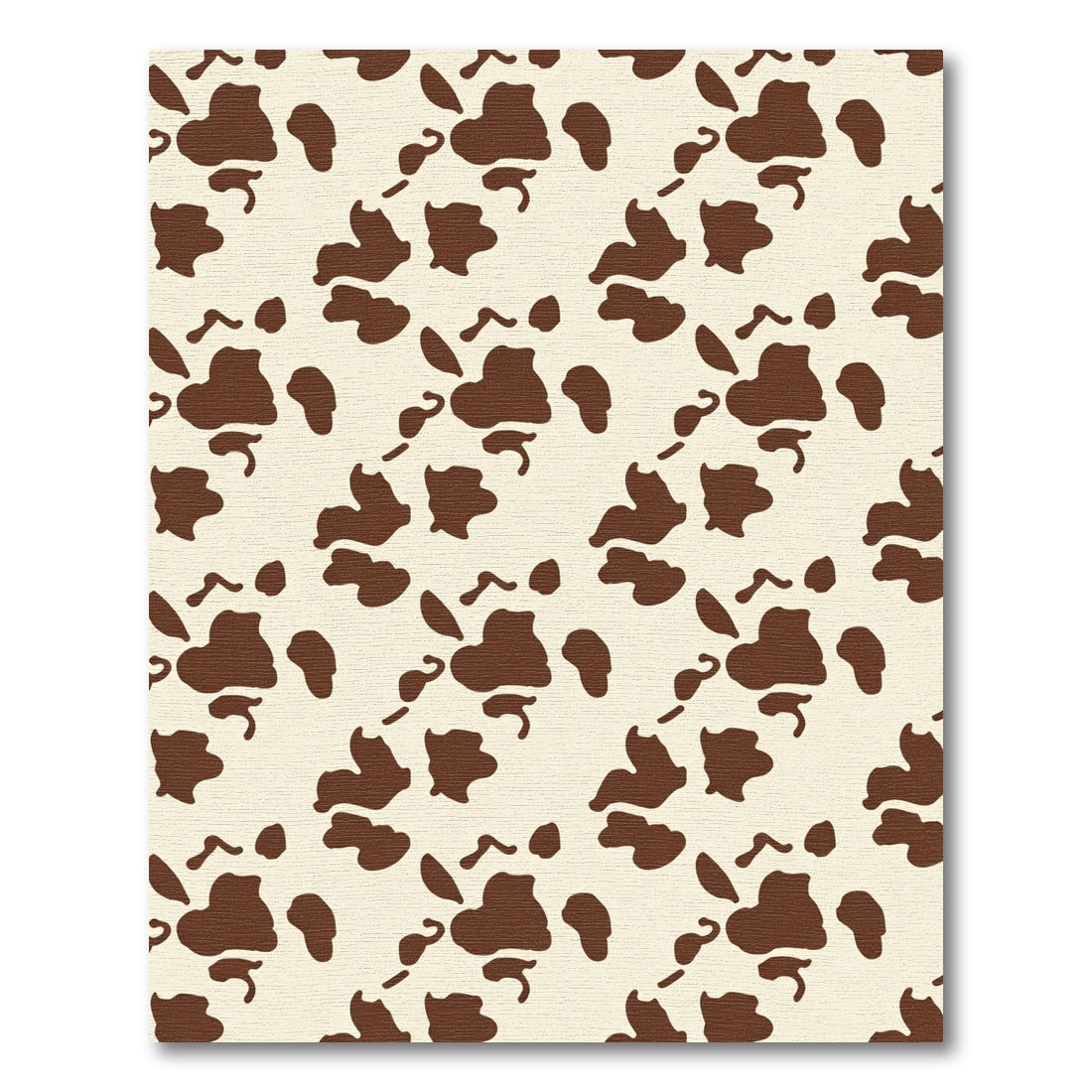 Brown Spotted Cream Irregular Shapes Rug