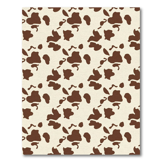 Brown Spotted Cream Irregular Shapes Rug