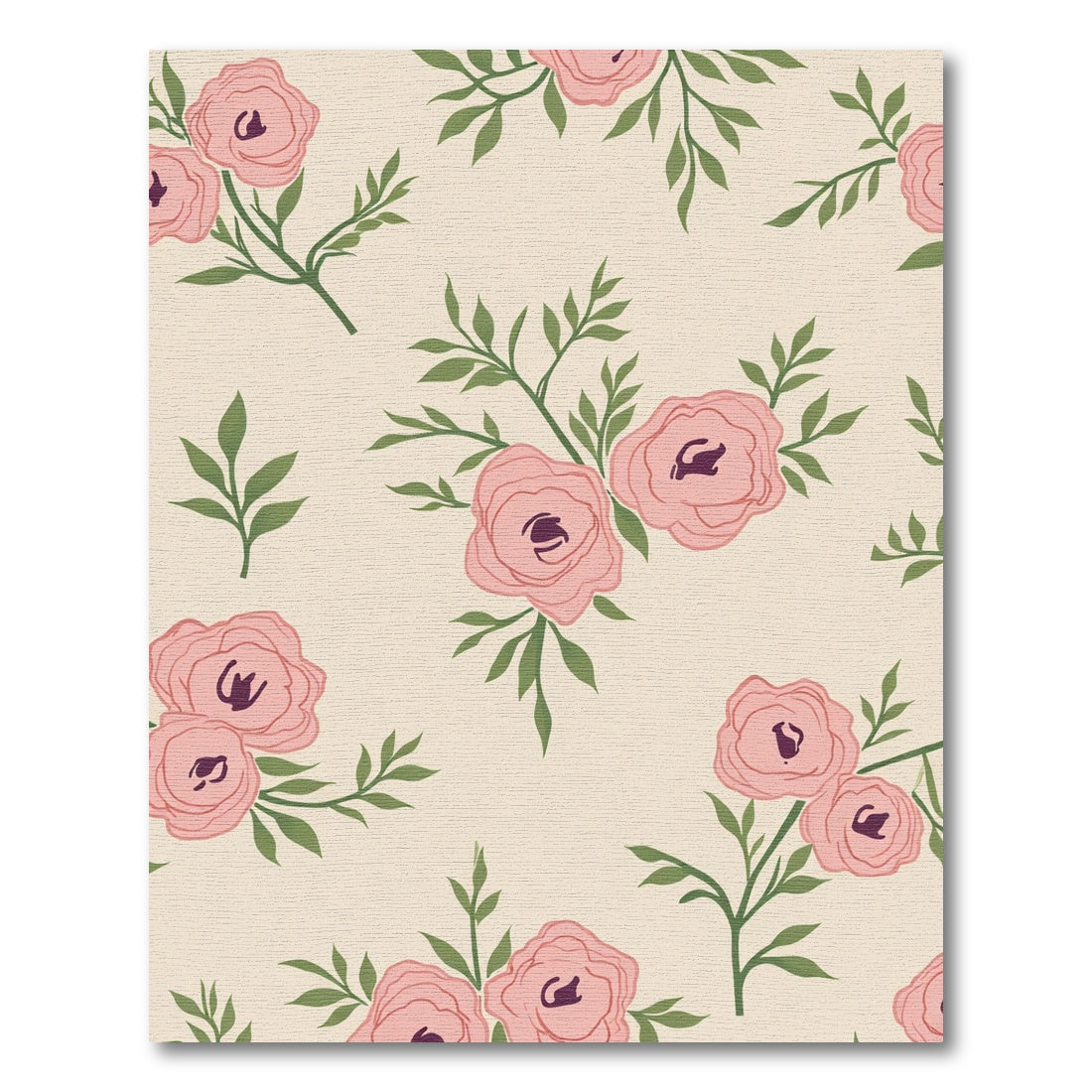 Soft Pink Blossoms Garden Rug