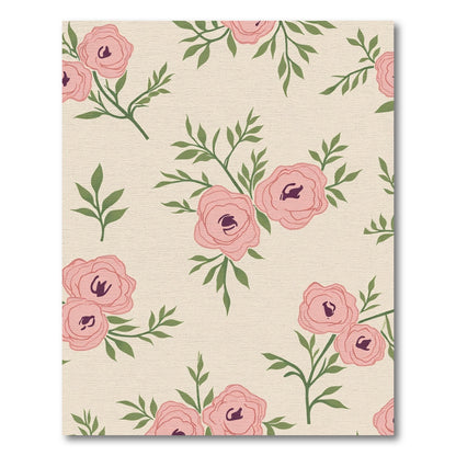Soft Pink Blossoms Garden Rug