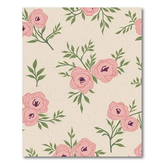 Soft Pink Blossoms Garden Rug
