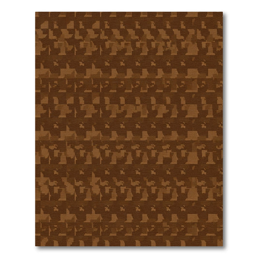 Shaded Chocolate Square Geometric Repeat Rug