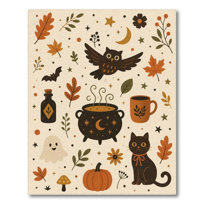 Halloween Kids Cartoon Washable Kids Cartoon Area Rug