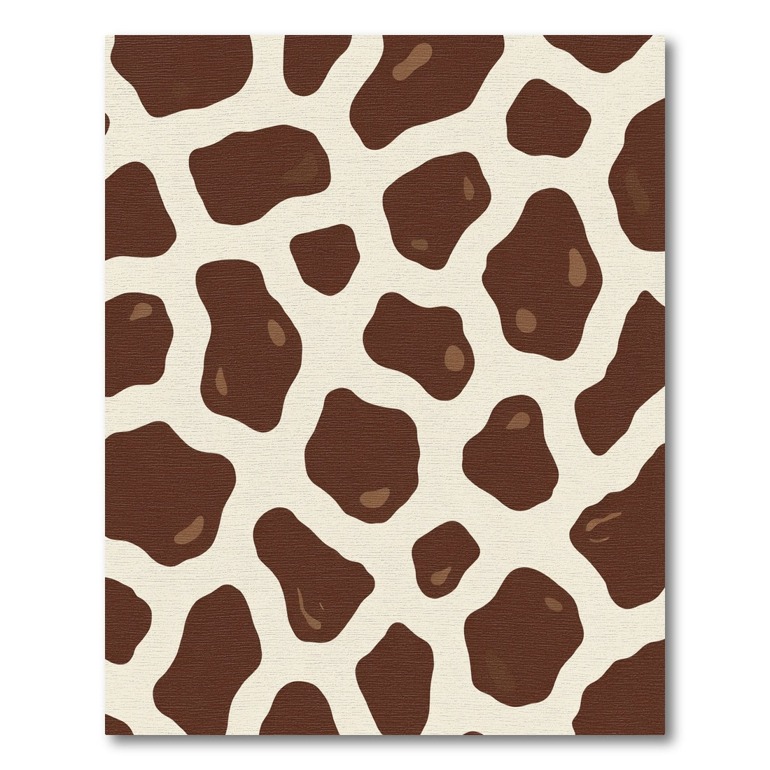 Brown Cream Holstein Spot Rug