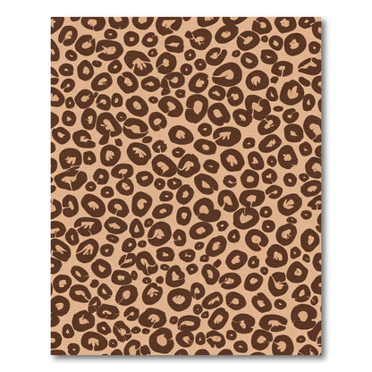 Brown Leopard Spots Abstract Rug