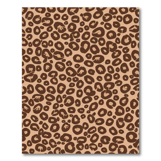 Brown Leopard Spots Abstract Rug