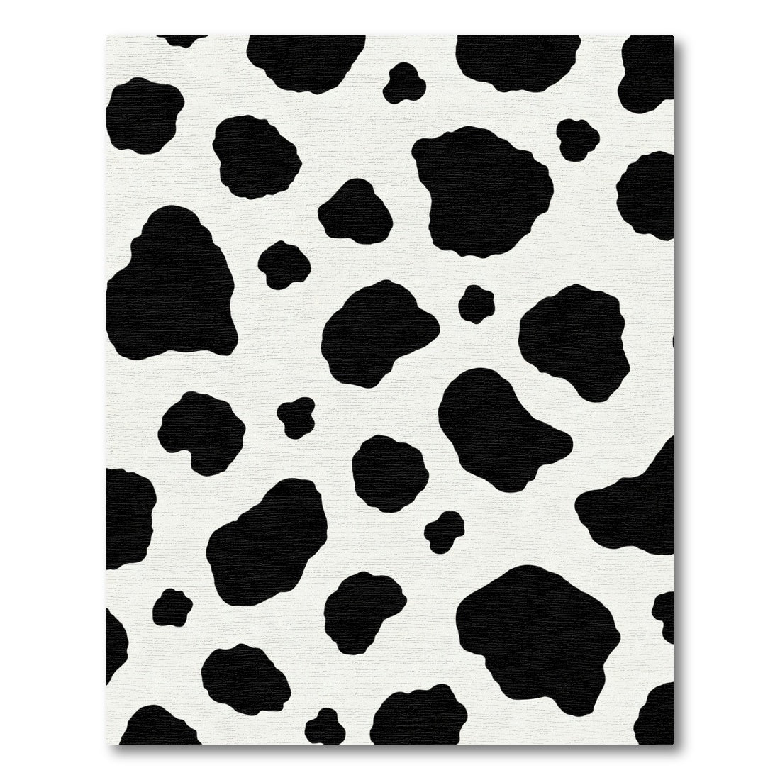 Bold Black and White Spills Rug