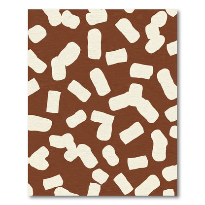 Brown Ivory Organic Blotch Rug