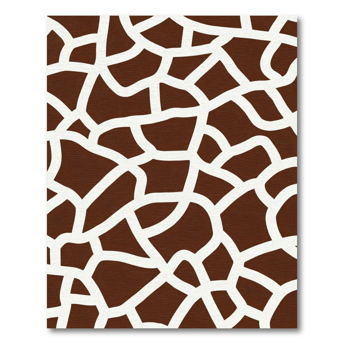 Brown White Giraffe Spots Rug