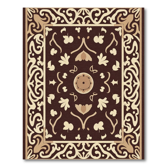Majestic Beige Floral Savonnerie Rug