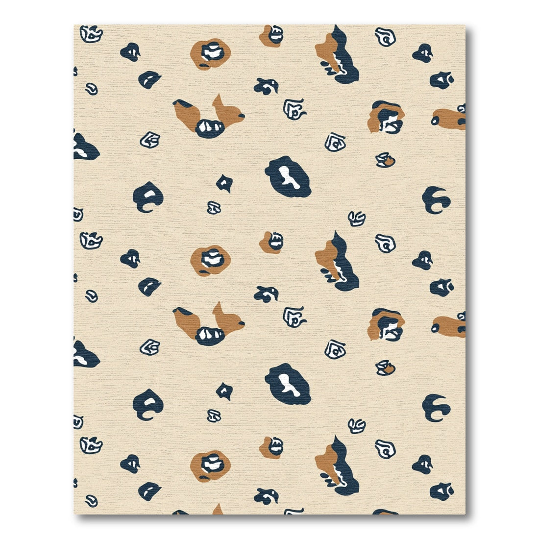 Tan Leopard Spots Casual Rug