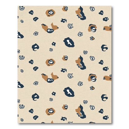 Tan Leopard Spots Casual Rug