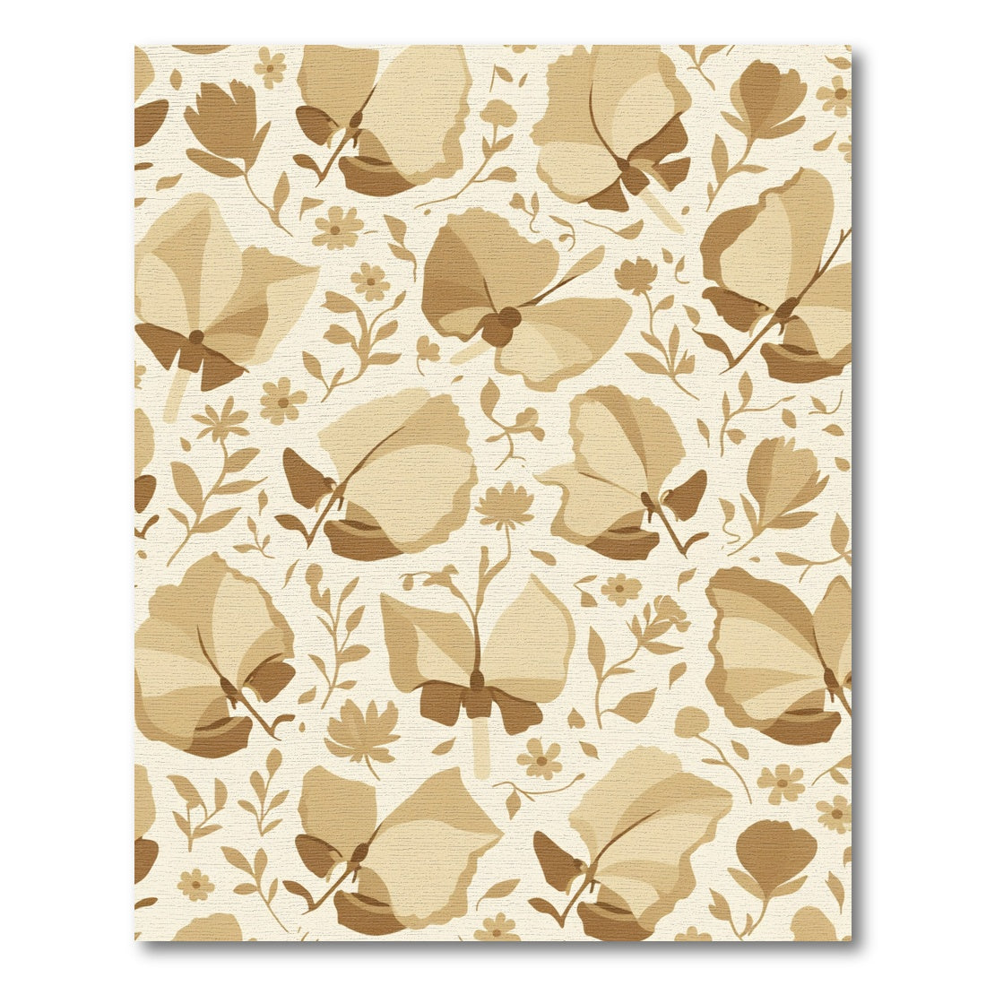 Sepia Tone Vintage Floral Arrangement Rug