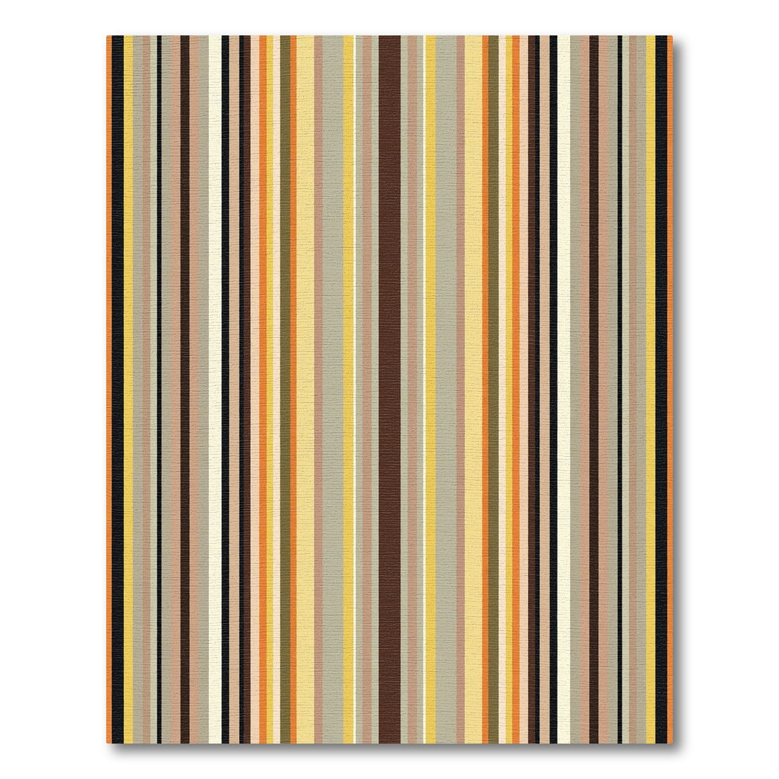 Earthy Tones Vertical Stripe Array Rug