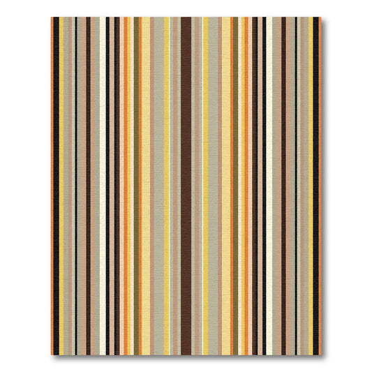 Earthy Tones Vertical Stripe Array Rug