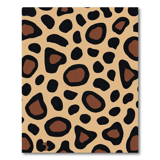 Bold Tan Animal Spots Rug