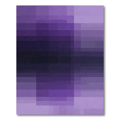 Modern Gradient Purple Pixelated Rug