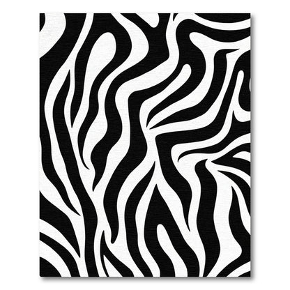 Bold Black White Animal Hide Rug