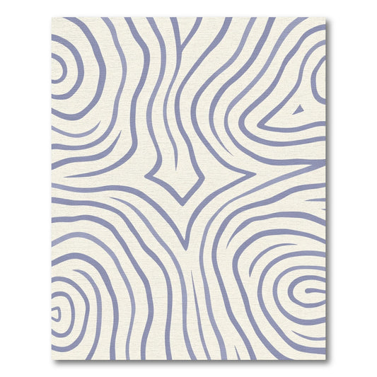 Lilac Swirl Organic Contour Rug