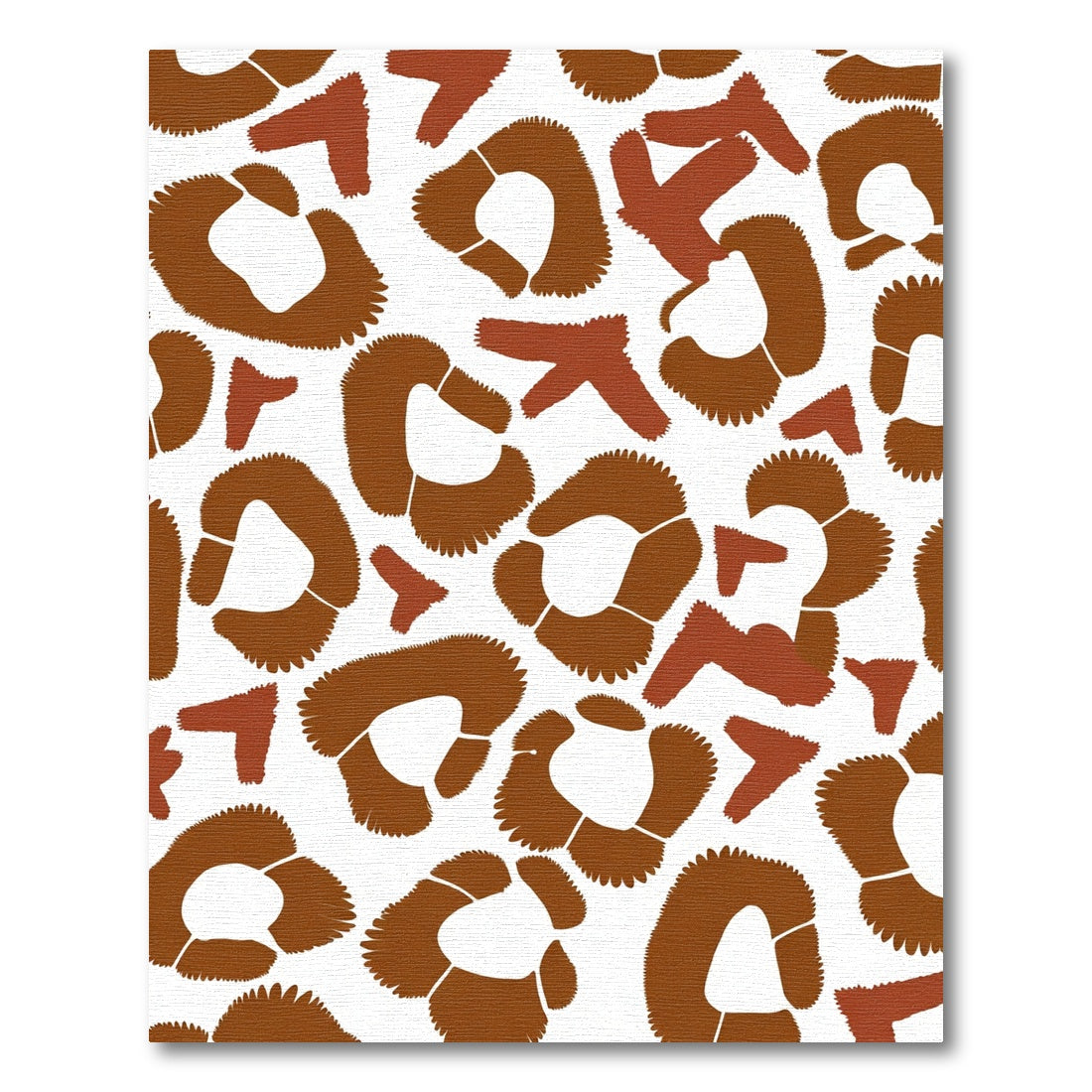 Brown Leopard Spot Accents Rug