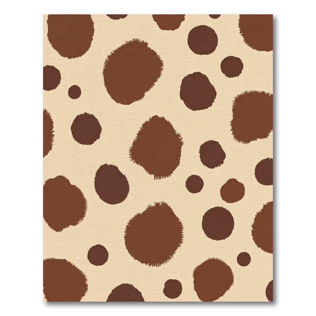 Earthy Brown Spotted Cowhide Rug